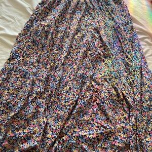 Floral peasant skirt